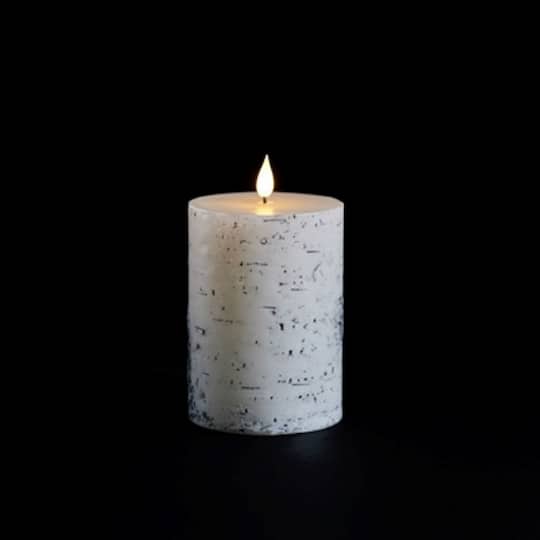 FIA WICK Birch Design Pillar Candles, 2ct.